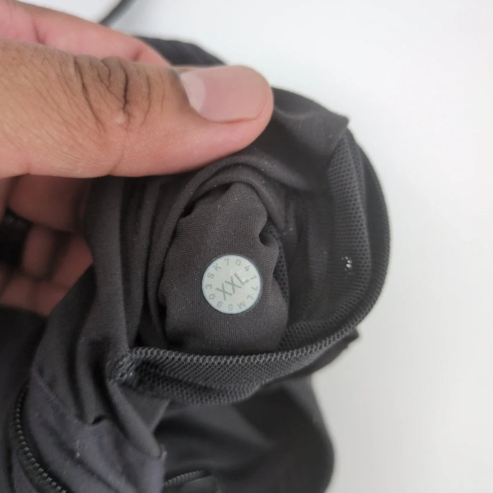 Lululemon Great Wall Pant Men XXL‎ Black Elastic Waist Wide Leg Track Pants Gym